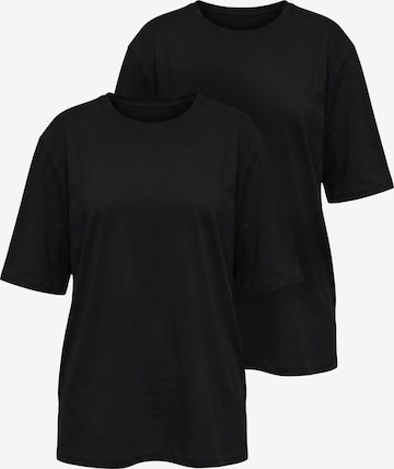 Ulla Popken Shirt in Schwarz: Vorderseite
