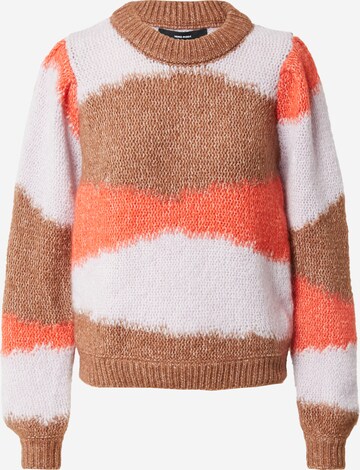 VERO MODA Sweater 'MARIANNE' in Brown: front