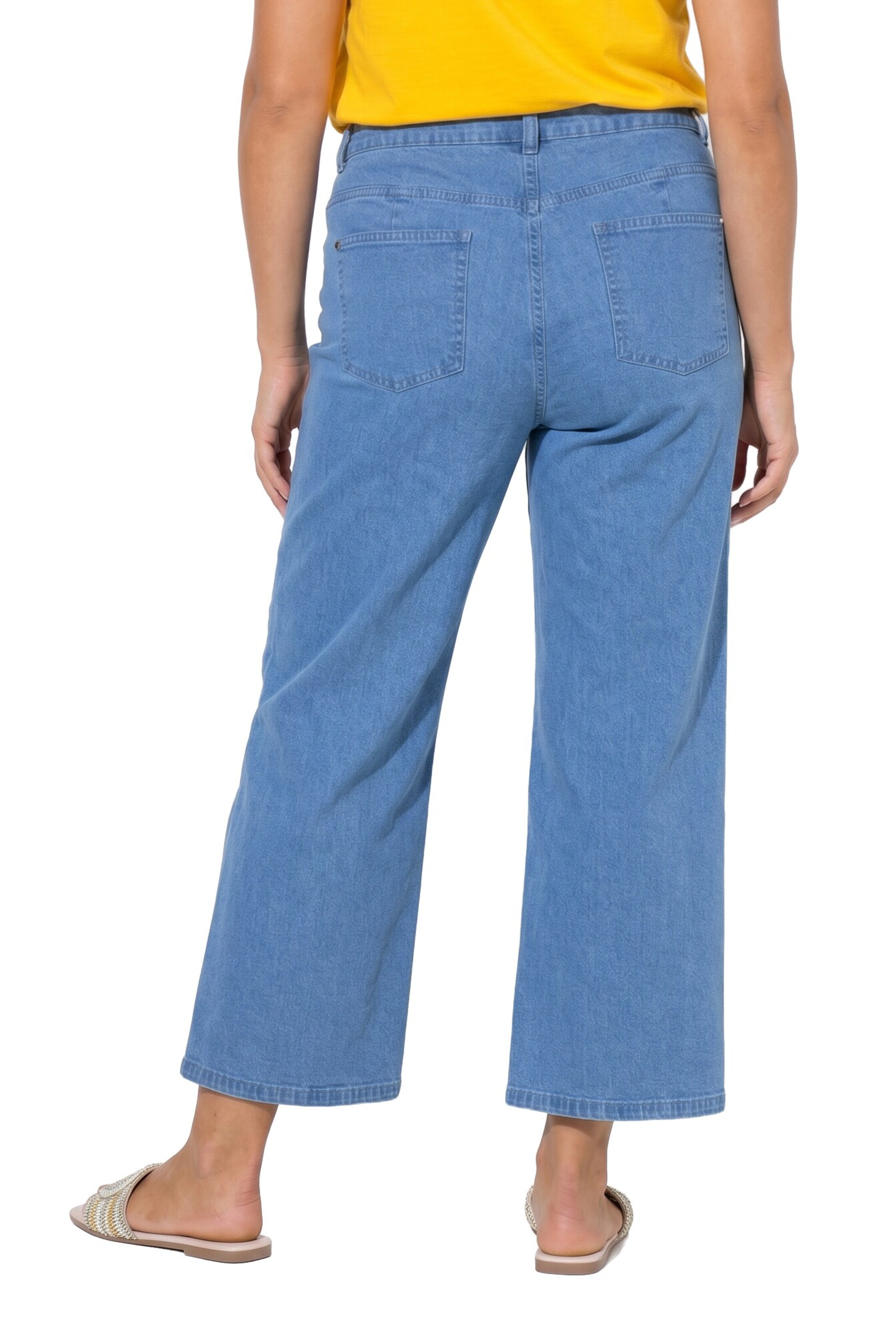 Angel of Style Wide Leg Jeans in Blau