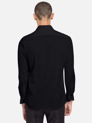Baldessarini Slim fit Button Up Shirt 'Huge' in Black