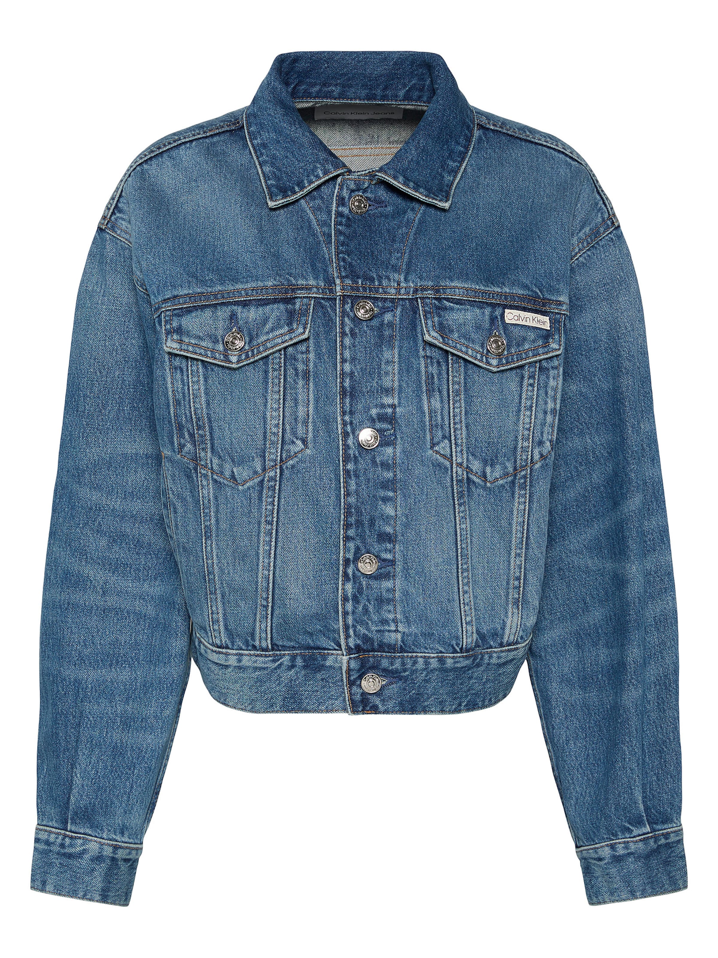 Veste mi-saison Calvin Klein Jeans en bleu : devant