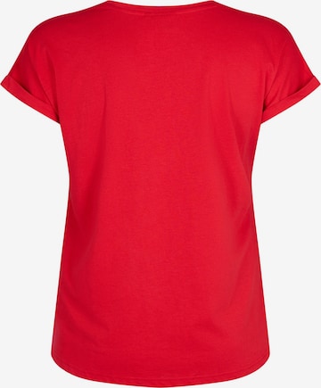 Zizzi - Camisa 'KATJA' em vermelho