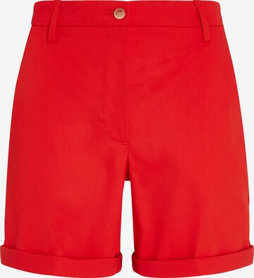 TOMMY HILFIGER Regular Chino Pants in Red: front