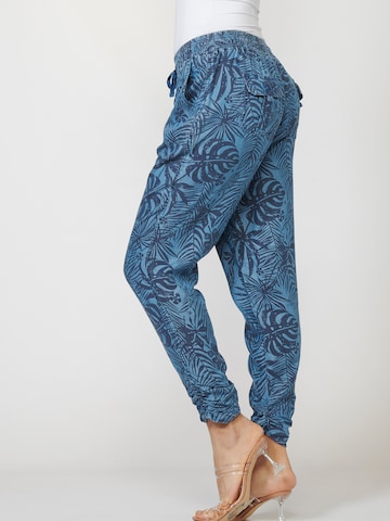 KOROSHI Tapered Broek in Blauw