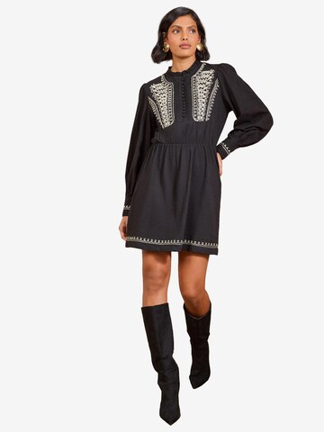 love & roses - Vestido en negro: frente