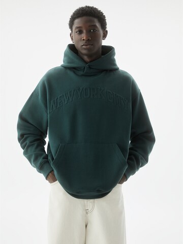 Pull&Bear Sweatshirt i grön: framsida