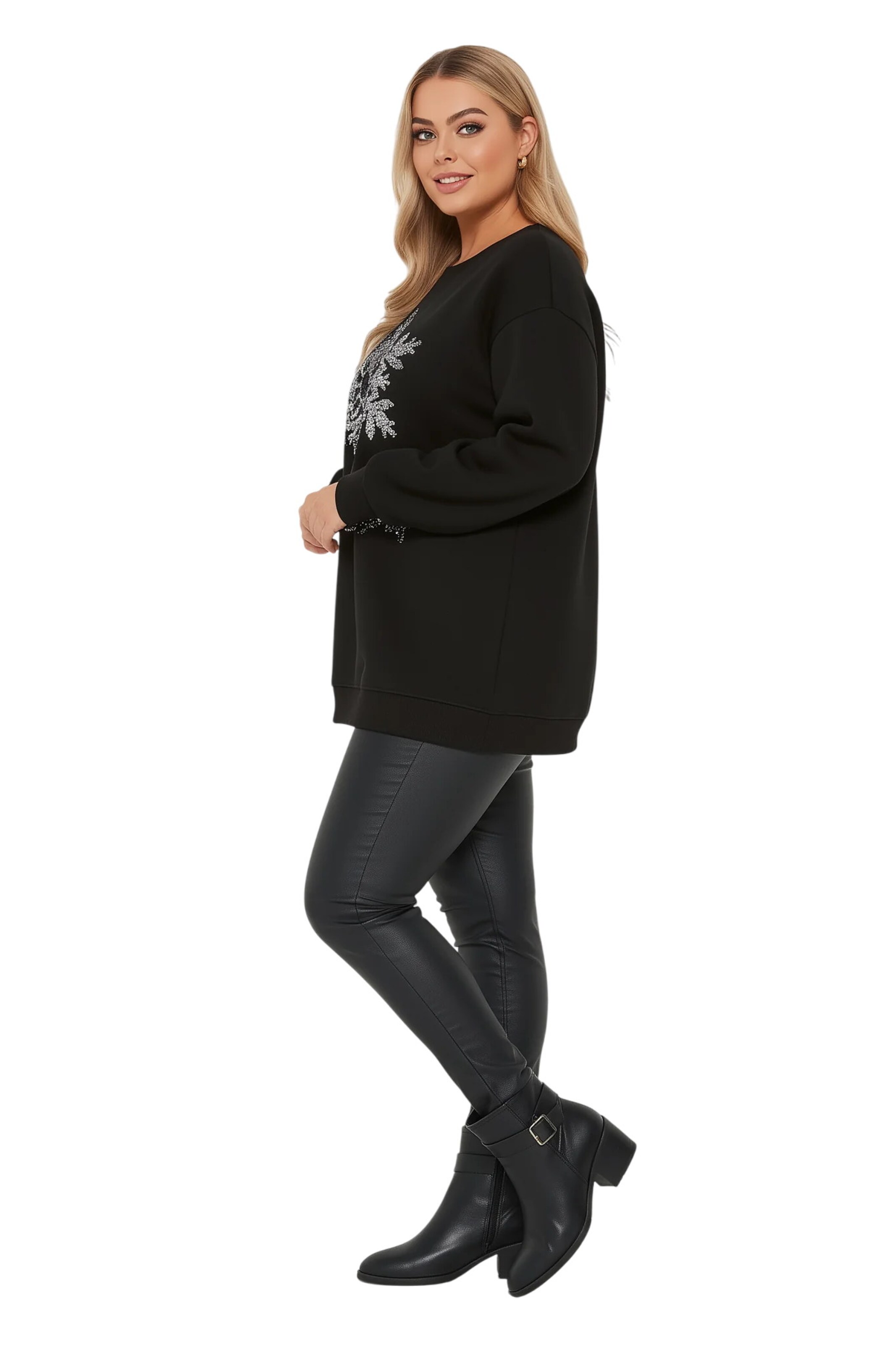 Shape Of You Sweatshirt in Black
