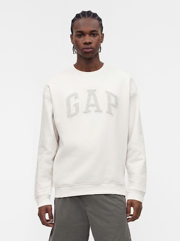 GAP Bluzka sportowa 'HERITAGE' w kolorze biały: przód