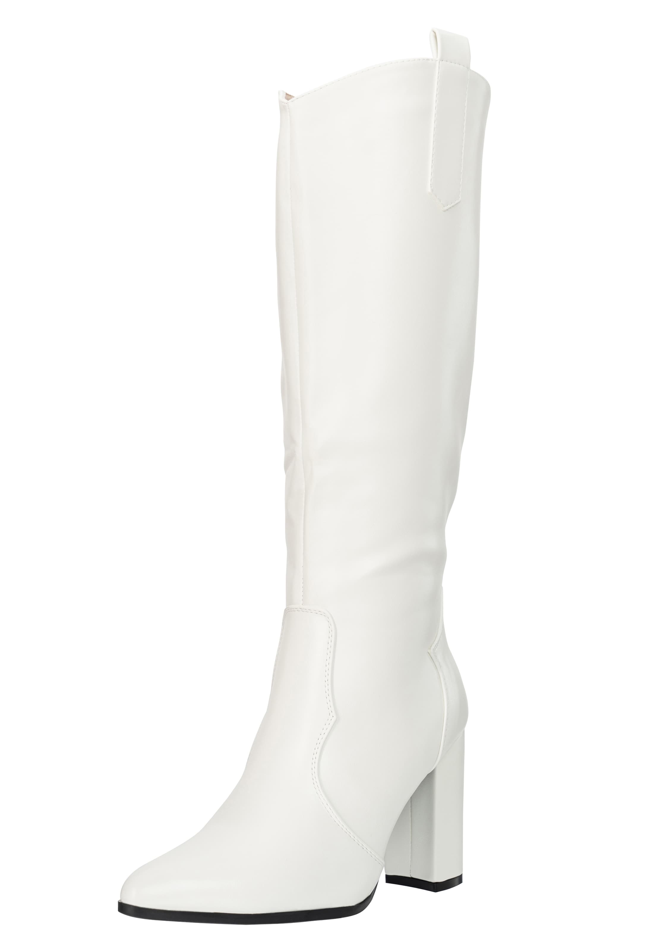 Salinyang Laarzen in Wit: voorkant