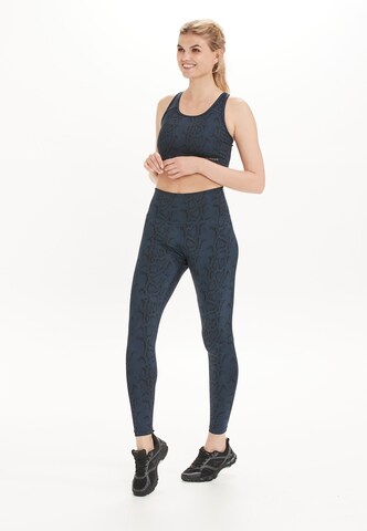 ENDURANCE Skinny Workout Pants 'Somna' in Blue