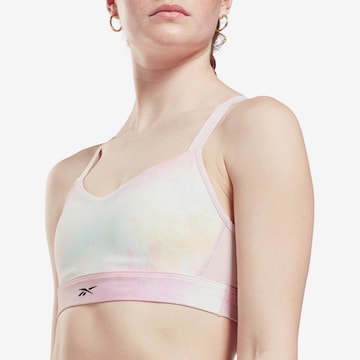 Reebok Bralette Sports Bra 'Lux Strappy' in Pink