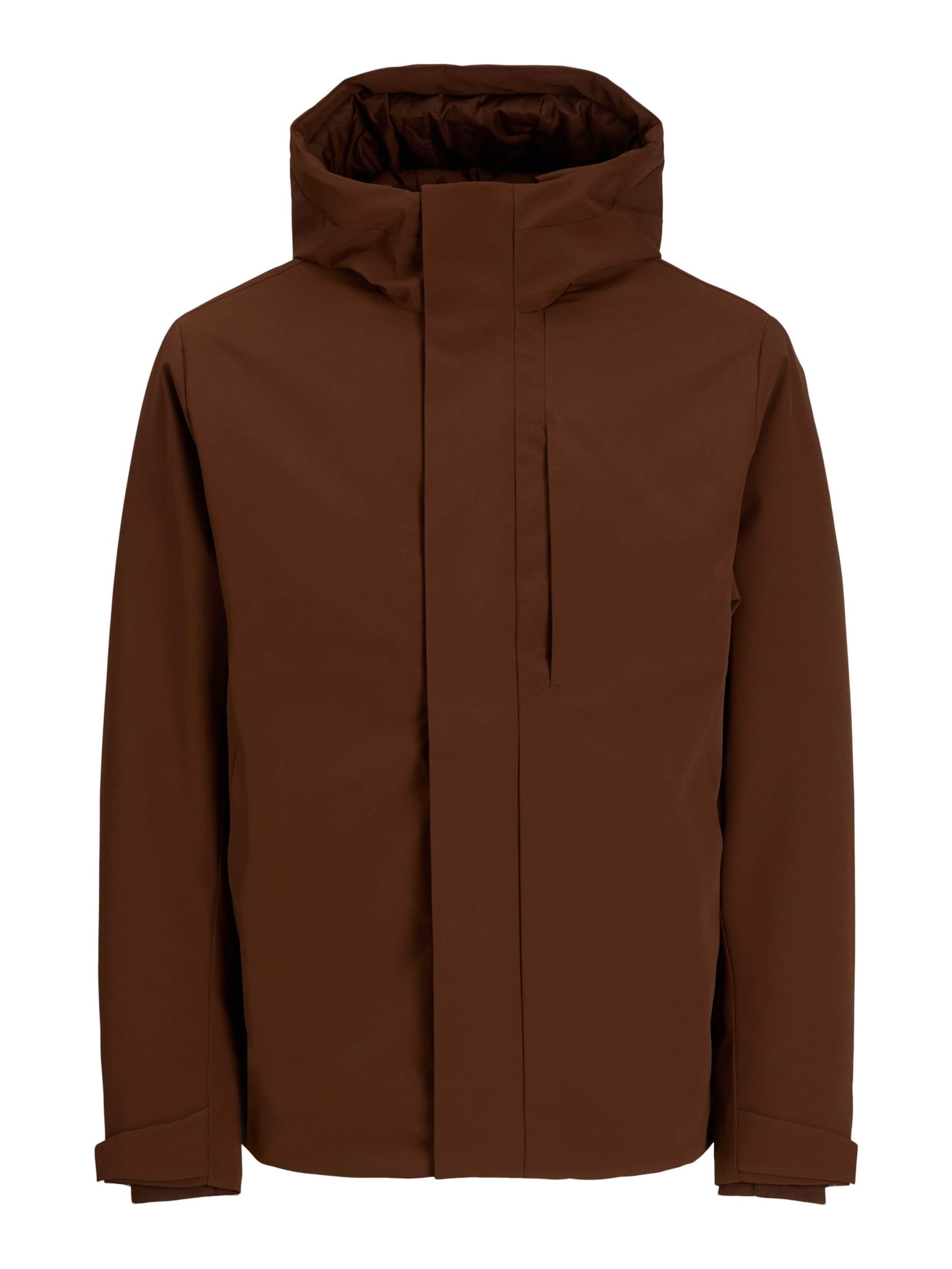 JACK & JONES Winter jacket 'JJEKeen' in Brown: front