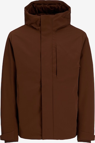 JACK & JONES Winter jacket 'JJEKeen' in Brown: front