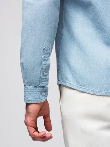 Ombre Comfort fit Overhemd in Blauw