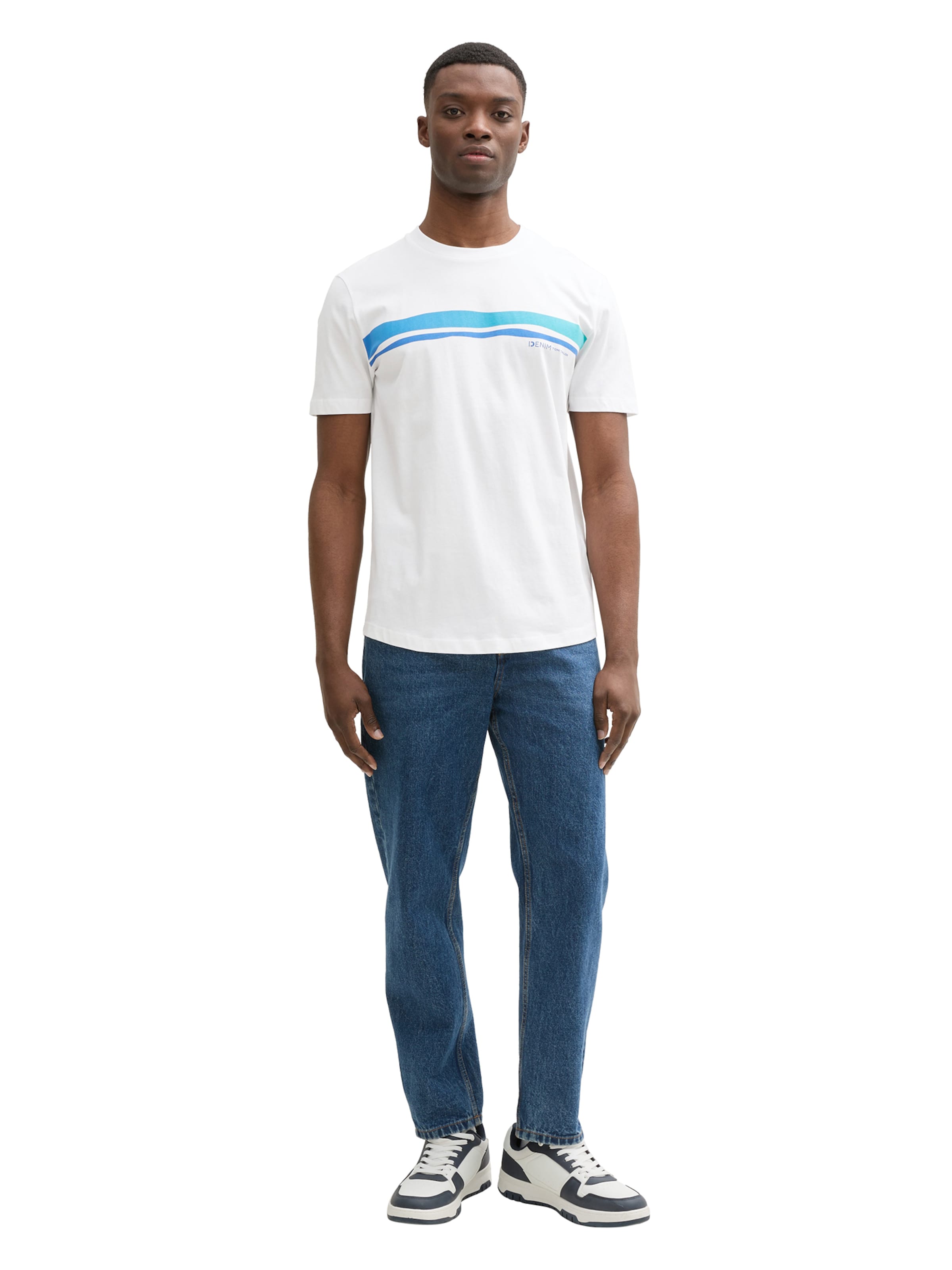 TOM TAILOR DENIM Tričko - Biela