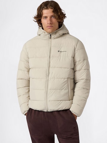 Champion Authentic Athletic Apparel - Chaqueta de invierno en beige: frente