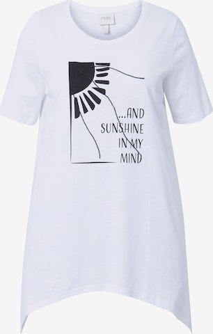 Ulla Popken Shirt in Weiß: Vorderseite