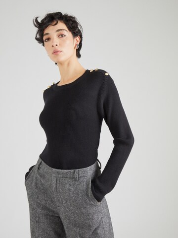 VILA Sweater in Black: front