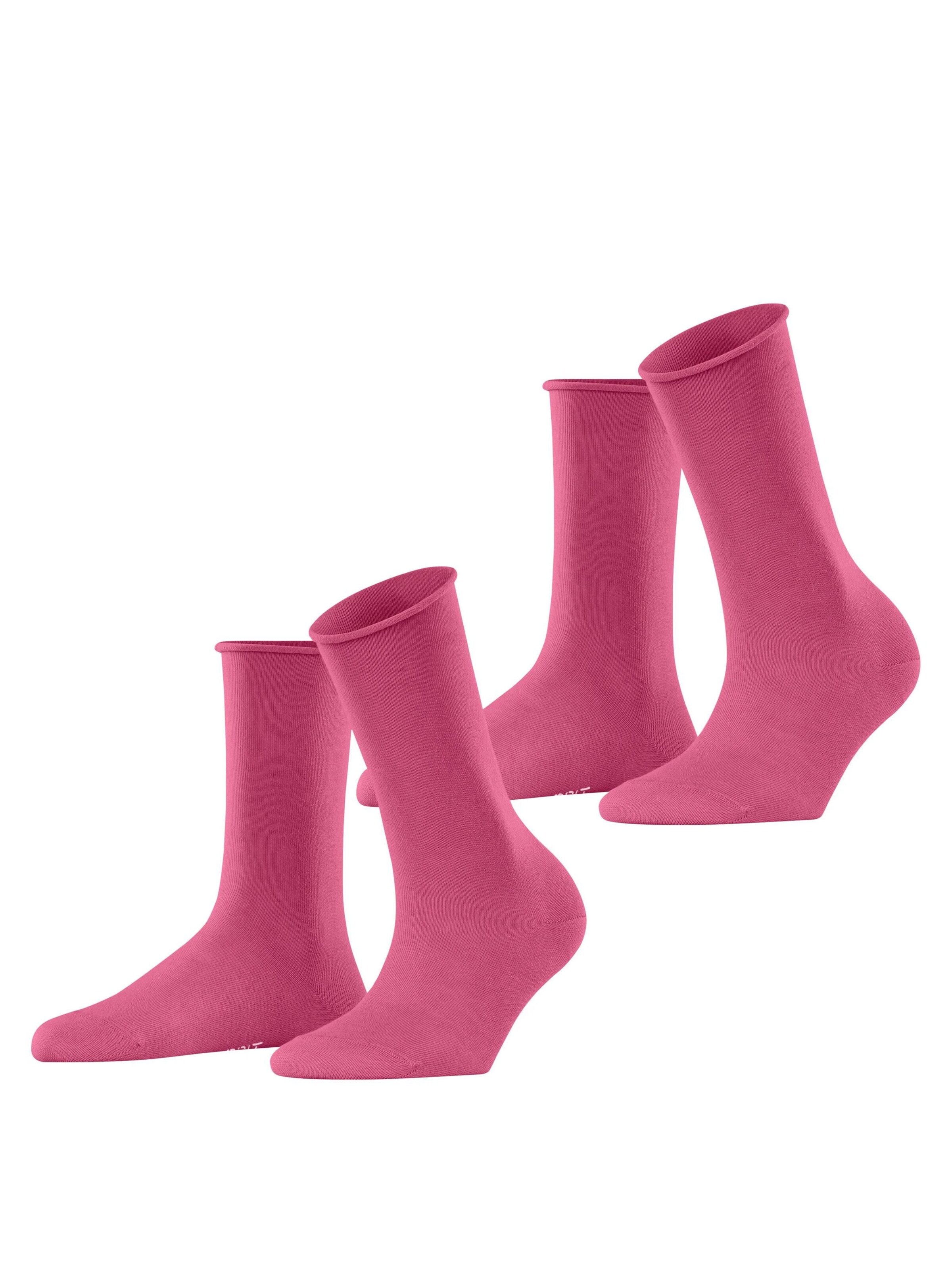 ESPRIT Socken 'Basic Pure 2-Pack'‌‌‌ in Pink: Vorderseite