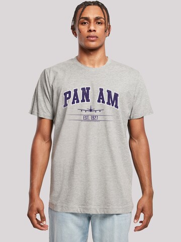T-Shirt 'Pan Am College Est 1927' F4NT4STIC en gris : devant