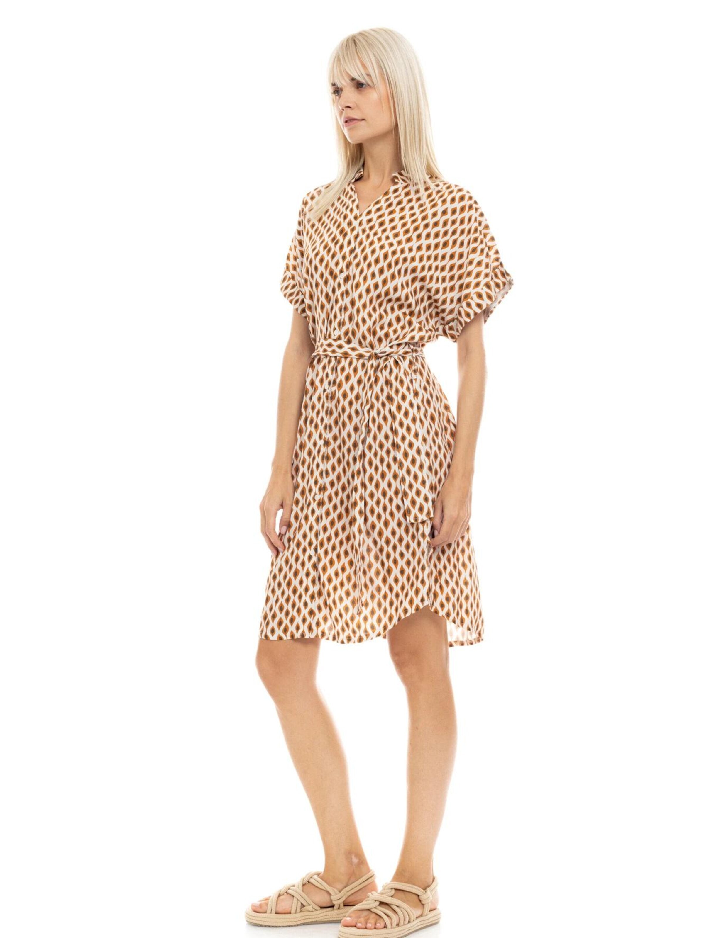 Pink Label Καλοκαιρινό φόρεμα 'BEACHWEAR SAFARI' σε μπεζ