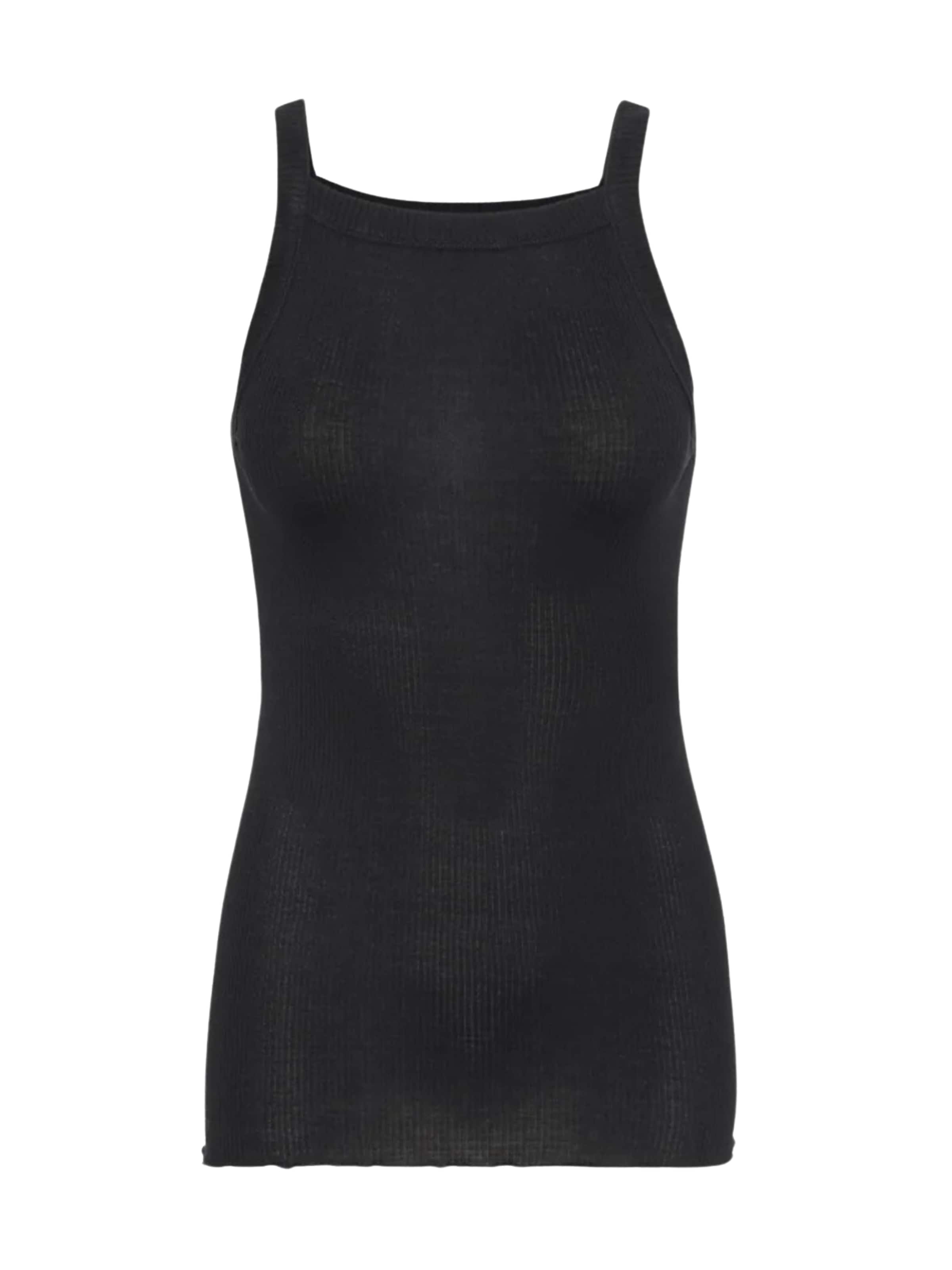 Seamless Basic Top 'Silky Daze' in Zwart: voorkant