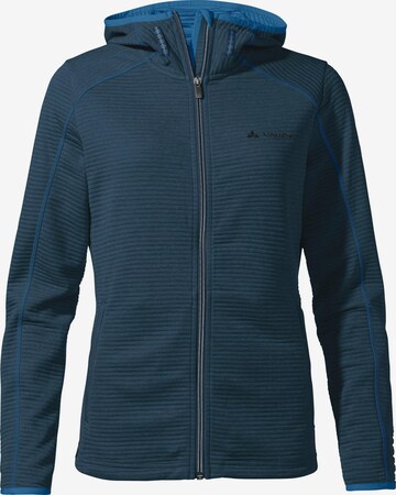 VAUDE Athletic Fleece Jacket 'Skomer' in Blue: front