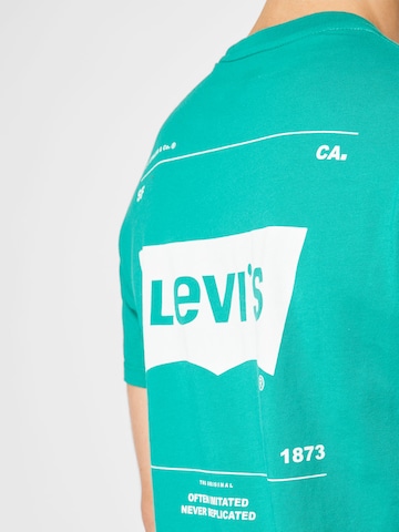LEVI'S ®regular Majica 'Housemark Graphic Tee' - zelena boja