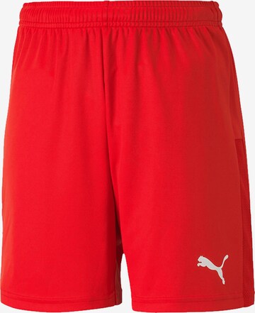 PUMA Workout Pants 'TeamGOAL 23' in Red: front