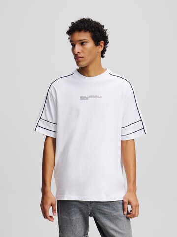 Maglietta di KARL LAGERFELD JEANS in bianco: frontale