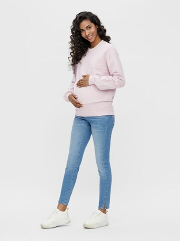 Skinny Jean 'LARGO' MAMALICIOUS en bleu