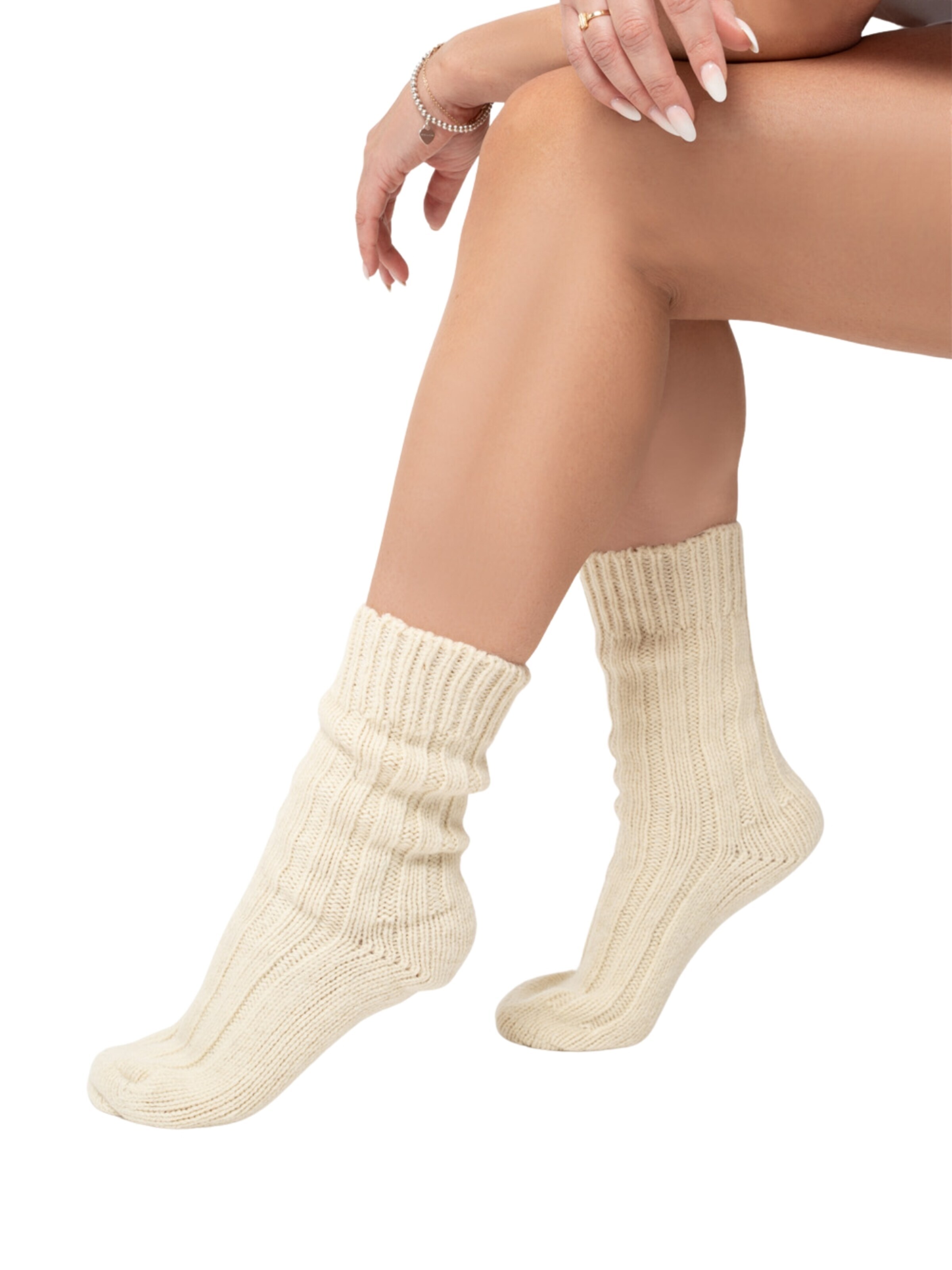 HomeOfSocks Socks 'HOS1001' in Beige: front