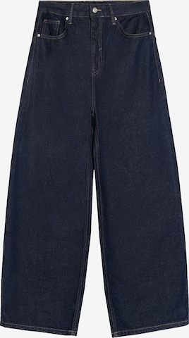 Wide Leg Jean Bershka en bleu : devant