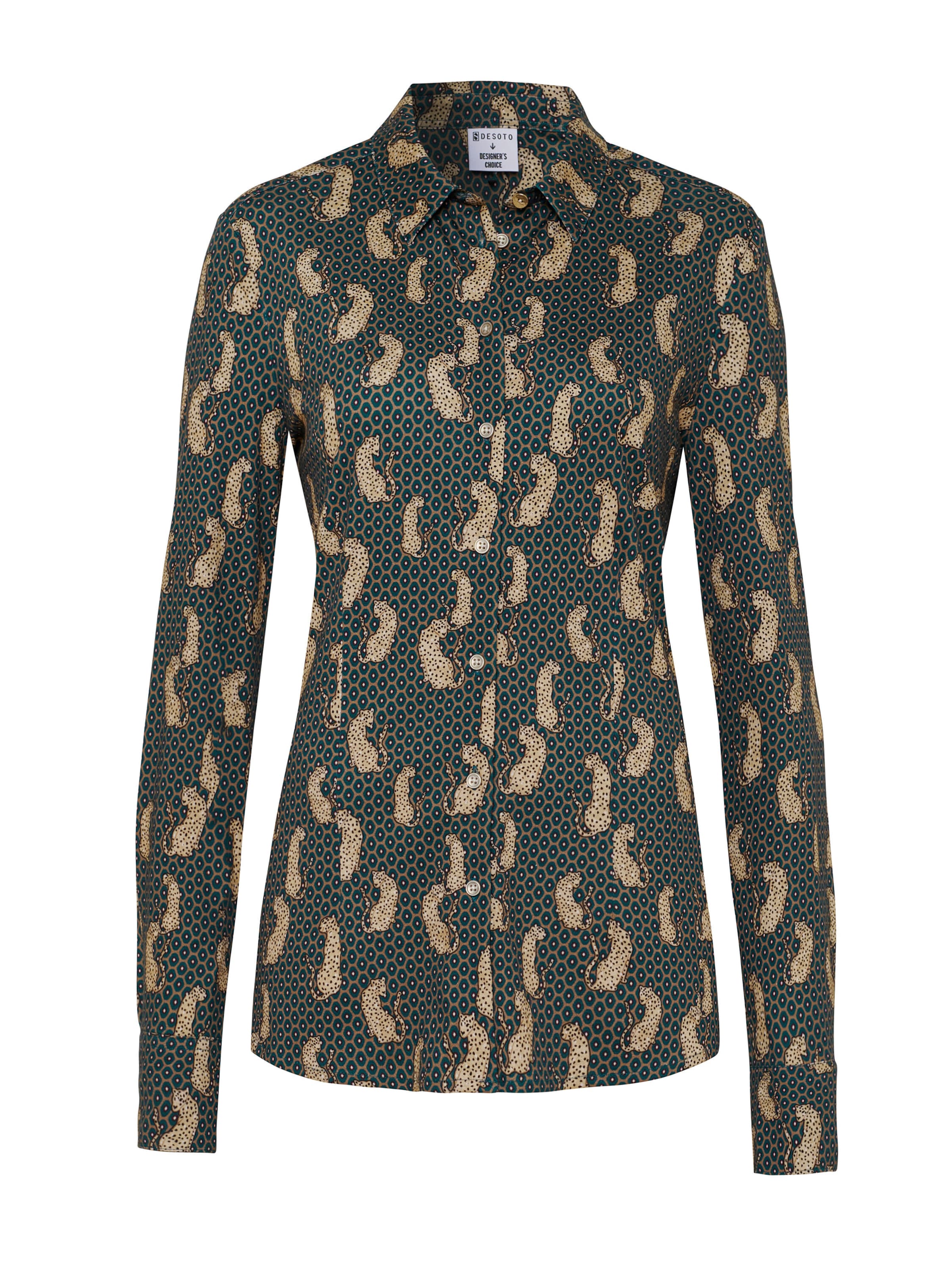 DESOTO Blouse in Groen: voorkant