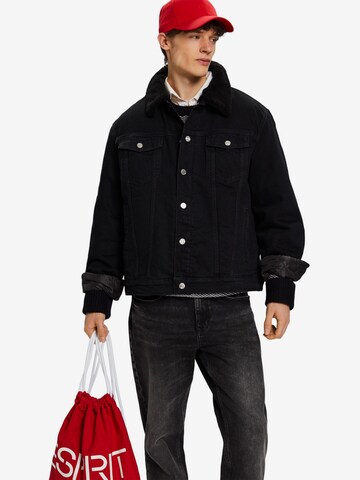 ESPRIT Between-Season Jacket in Black: front