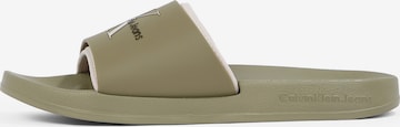 Calvin Klein Muiltjes in Groen: voorkant