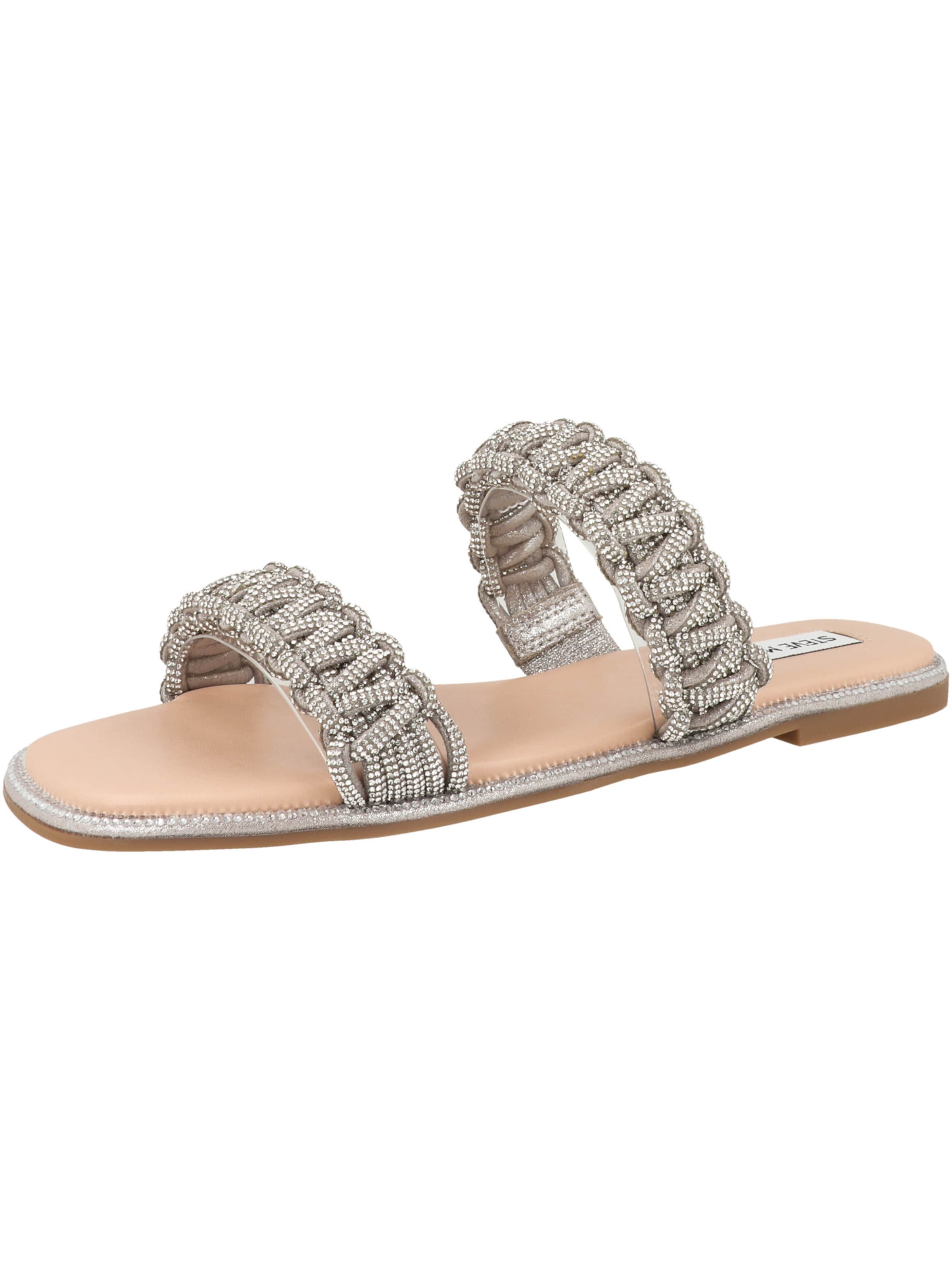 STEVE MADDEN Muiltjes 'Nyssa' in Zilver: voorkant