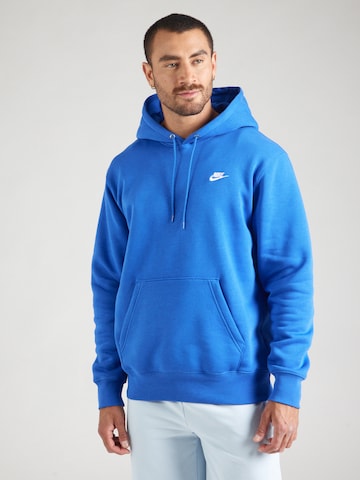 Nike Sportswear Sweatshirt 'CLUB' in Blue: front