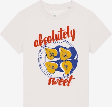 Watapparel T-Shirt 'Pears Absolutely Sweet' in Weiß: Vorderseite