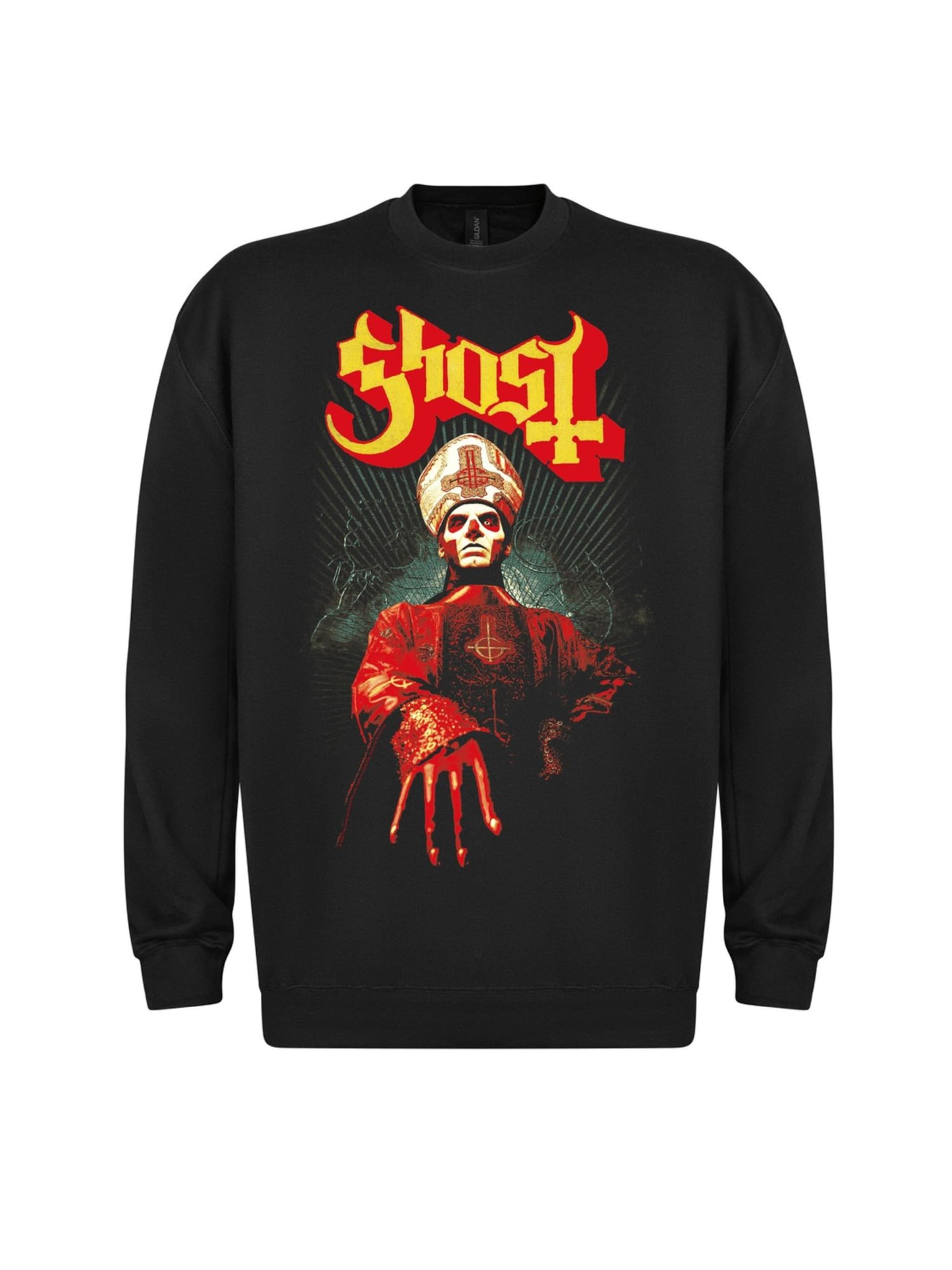 Ghost Sweatshirt 'Ghost Papa Worship' in Black: front