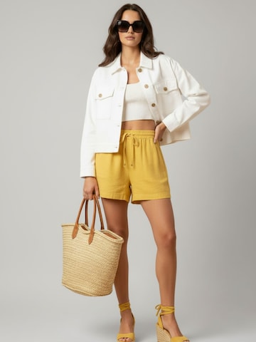 WEARABLE STORIES Between-season jacket 'Amber' in Beige: front