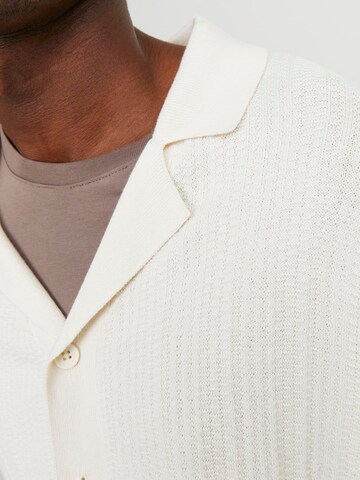 JACK & JONES Cardigan 'VALENCIA' i hvid