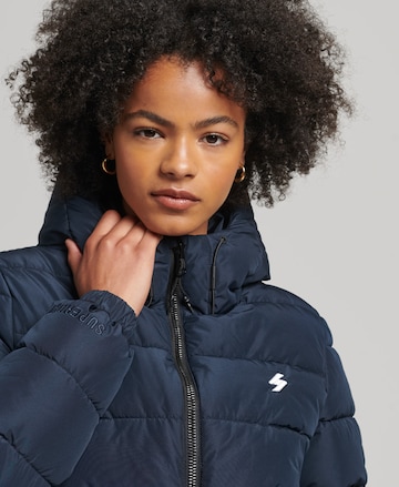 Superdry Winterjas in Blauw