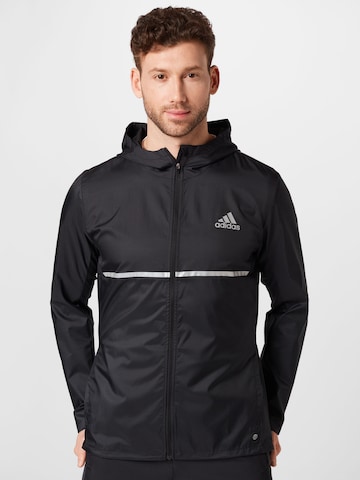 ADIDAS SPORTSWEAR Athletic Jacket 'Own The Run' in Black: front