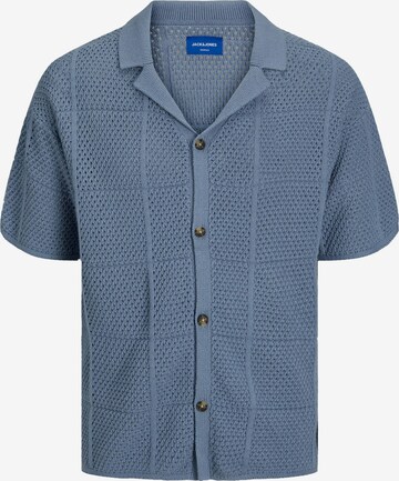 Coupe regular Vestes en maille 'VISION' JACK & JONES en bleu : devant