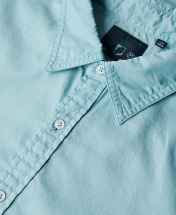 Superdry Regular fit Button Up Shirt in Blue