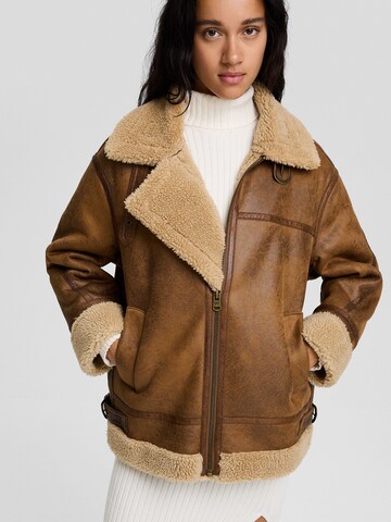 Bershka Winter jacket in Brown