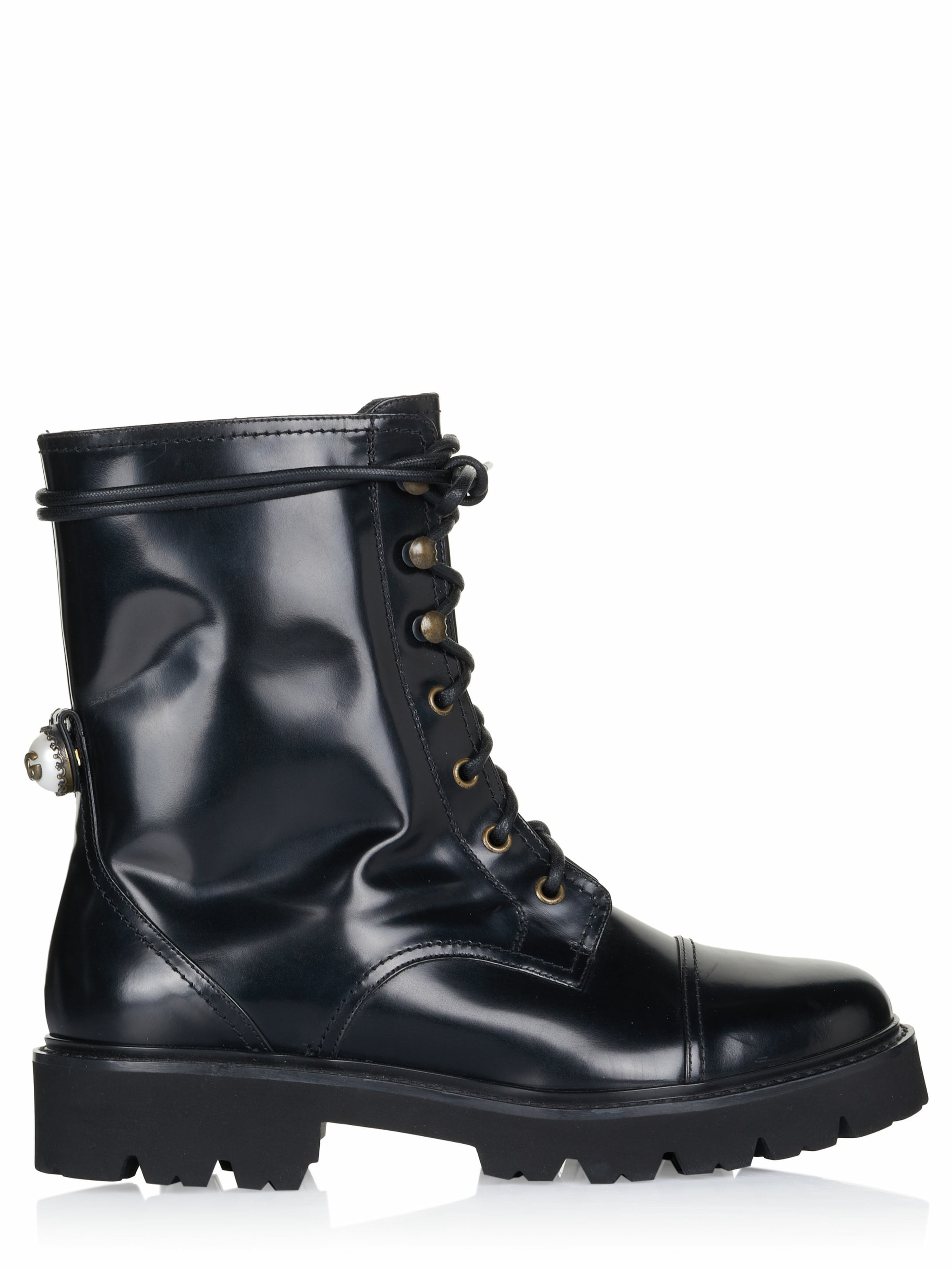 DOLCE & GABBANA Schnürstiefelette in 39 in schwarz, Produktansicht