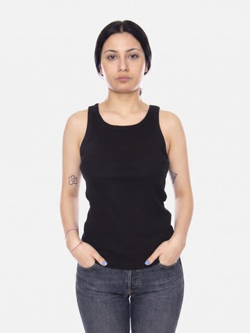 Lee Overdel 'RIB TANK BLACK' i sort: forside