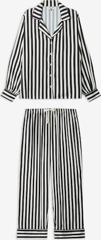 GiselaPidžama - crna boja: prednji dio